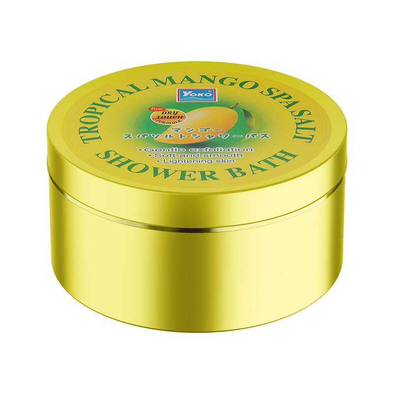 [YOKO] Скраб солевой МАНГО tropical mango spa salt shower bath, 240 гр