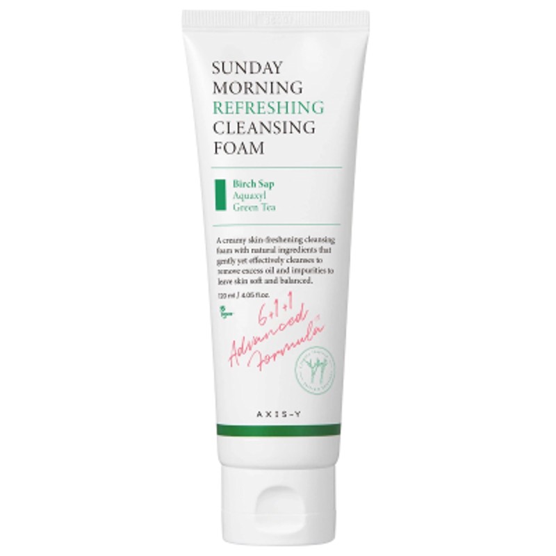 [AXIS-Y] Пенка для умывания УВЛАЖНЯЮЩАЯ Sunday Morning Refreshing Cleansing Foam, 120 мл