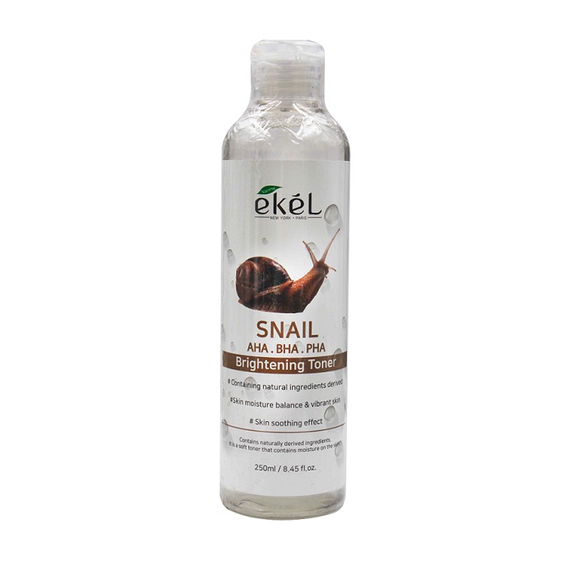 [EKEL] Тонер для лица МУЦИН УЛИТКИ / AHA-BHA-PHA КИСЛОТЫ Brightening Toner Snail, 250 мл