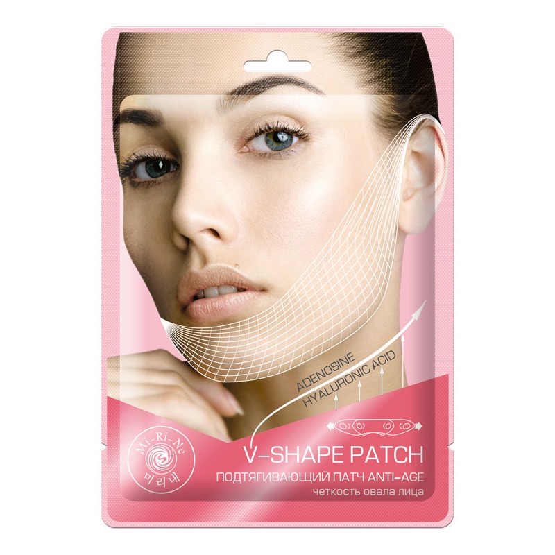 [MI-RI-NE] Патч для четкости овала лица ПОДТЯГИВАЮЩИЙ V-Shape Patch Anti-Age, 8 г