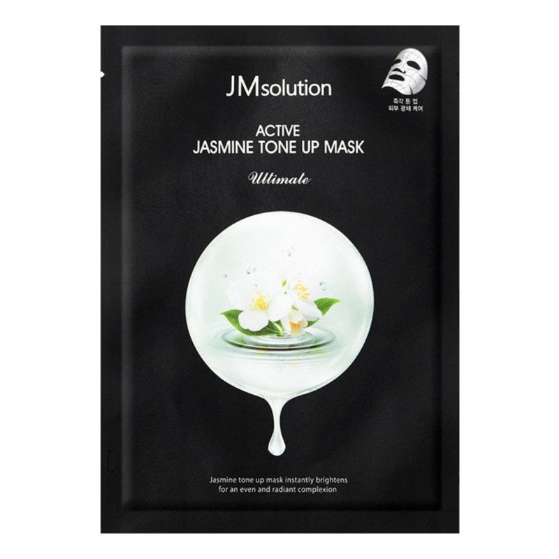 [JMSOLUTION] Маска для лица тканевая ЭКСТРАКТ ЖАСМИНА для выравнивания тона кожи Active Jasmin Tone-Up Mask, 30 м