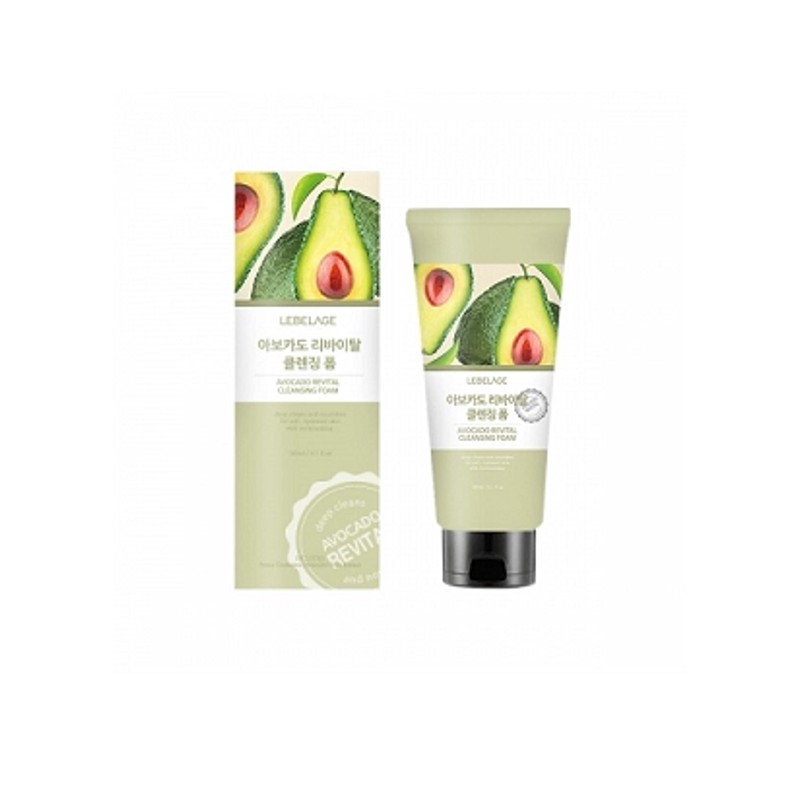 [LEBELAGE] Пенка для умывания восстанавливающая АВОКАДО Avocado Revital Cleansing, 180 мл