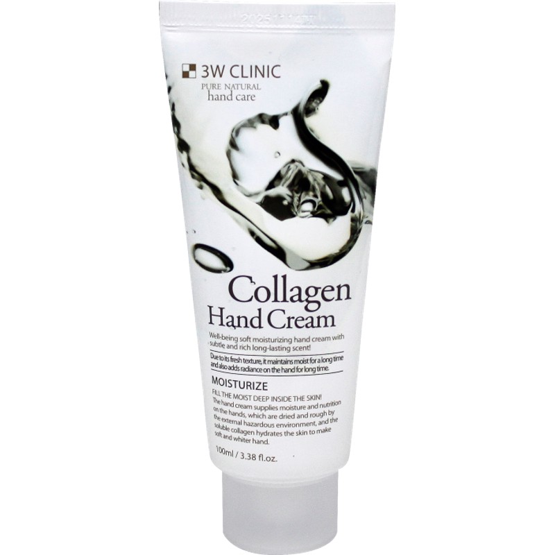 [3W CLINIC] Крем для рук КОЛЛАГЕН увлажняющий Moisturizing Collagen Hand Cream, 100 мл