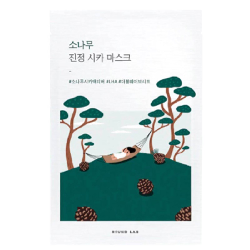 [ROUND LAB] Тканевая маска СОСНА / ЦЕНТЕЛЛА Round Lab Pine Calming Cica Mask Sheet, 1 шт.