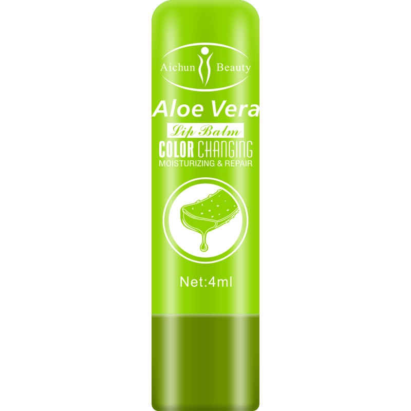 [AICHUN BEAUTY] Бальзам-тинт для губ ЭКСТРАКТ АЛОЭ ВЕРА Aloe Vera Color Change Lip Balm, 4 мл