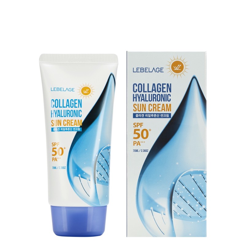 [LEBELAGE] Крем для лица солнцезащитный КОЛЛАГЕН И ГУАЛУРОНОВАЯ КИСЛОТА Collagen Hyaluronic SPF 50+ РА+++, 70 м