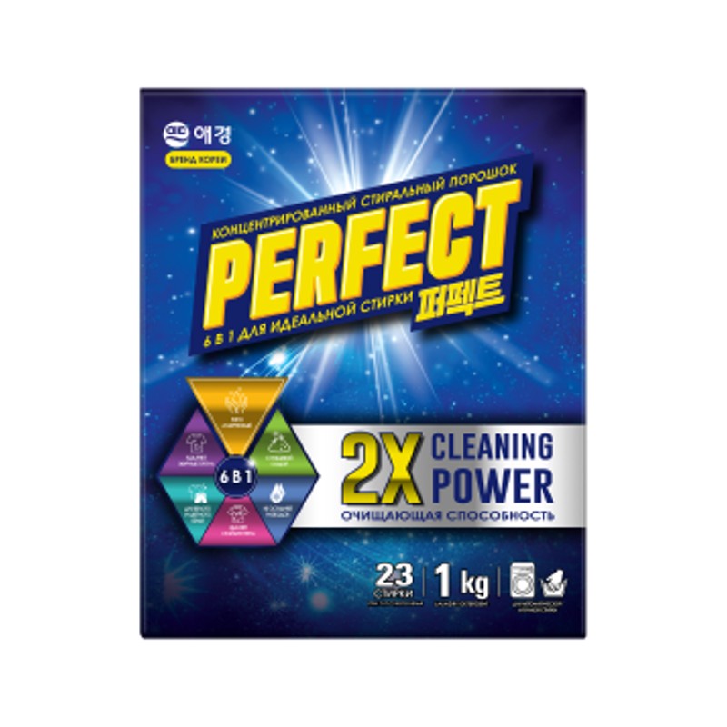 [PERFECT] Стиральный порошок концентрированный PERFECT POWER SOLUTION, 1 кг