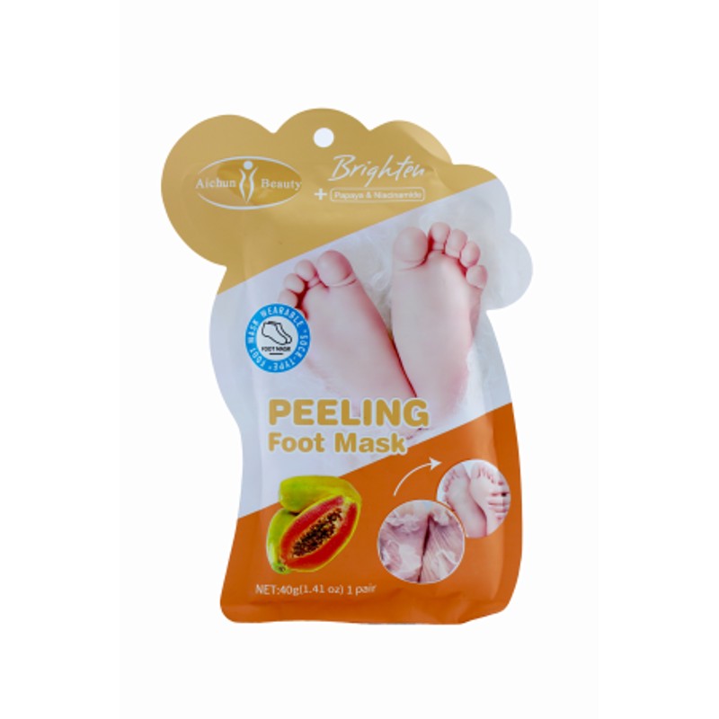 [AICHUN BEAUTY] Маска-носочки для ног отшелушивающая МАСЛО ПАПАЙИ И НИАЦИНАМИД Peeling Foot Mask, 40 гр