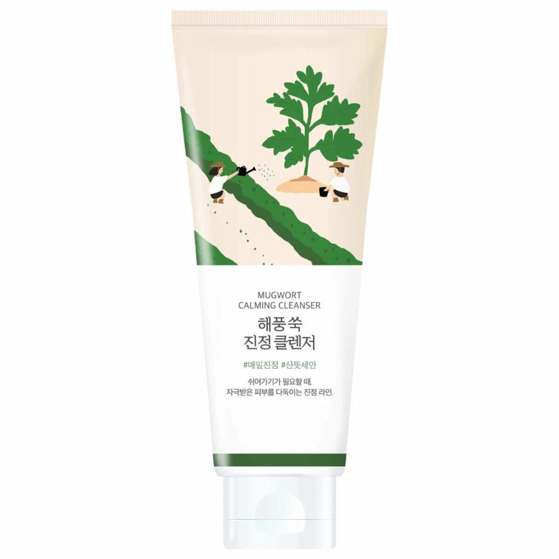 [ROUND LAB] Пенка для умывания ЭКСТРАКТ ПОЛЫНИ Mugwort Calming Cleanser, 150 мл