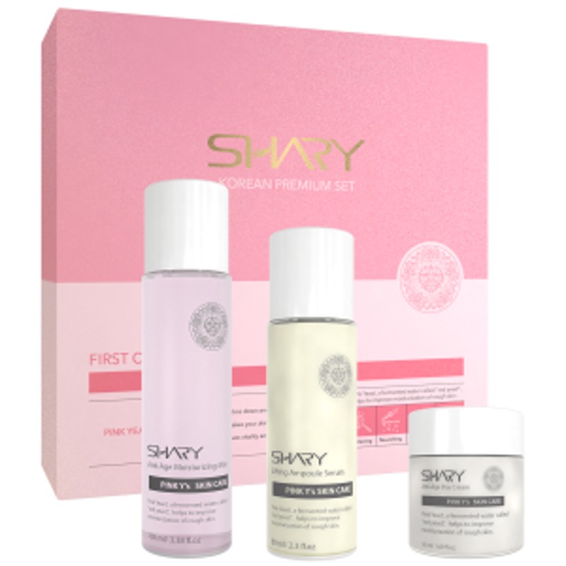 [SHARY] НАБОР средств для лица подарочный KOREAN PREMIUM SET (мист, сыворотка, крем), 100 мл/80 мл/50 мл