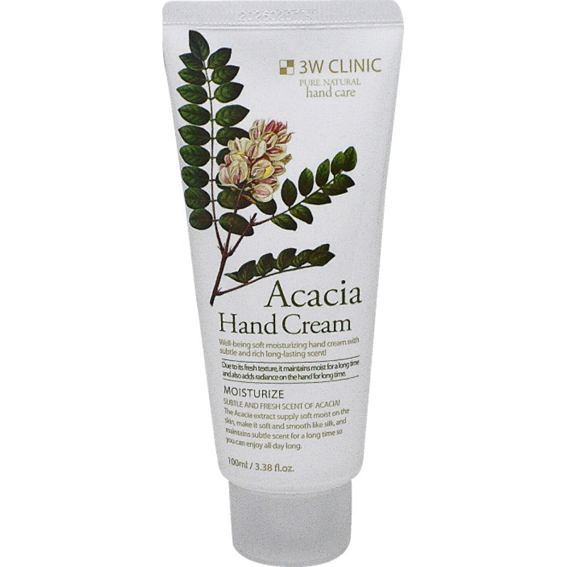 [3W CLINIC] Крем для рук АКАЦИЯ увлажняющий Moisturizing Acacia Hand Cream, 100 мл