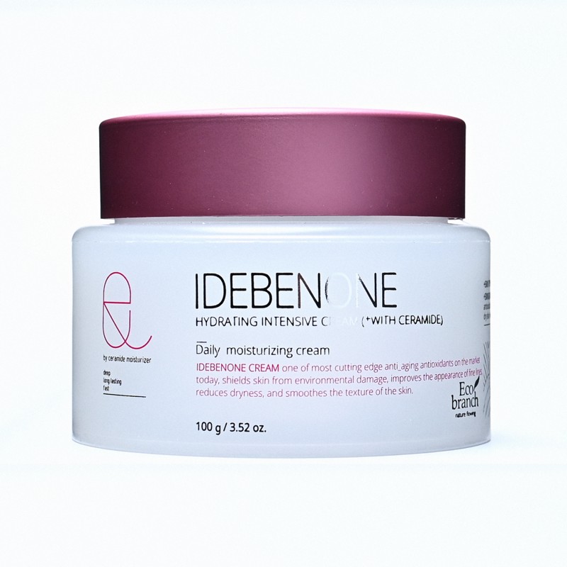 [ECO BRANCH] Крем для лица интенсивный ИДЕБЕНОН увлажняющий Hydrating Intensive Idebenone Cream, 100 мл