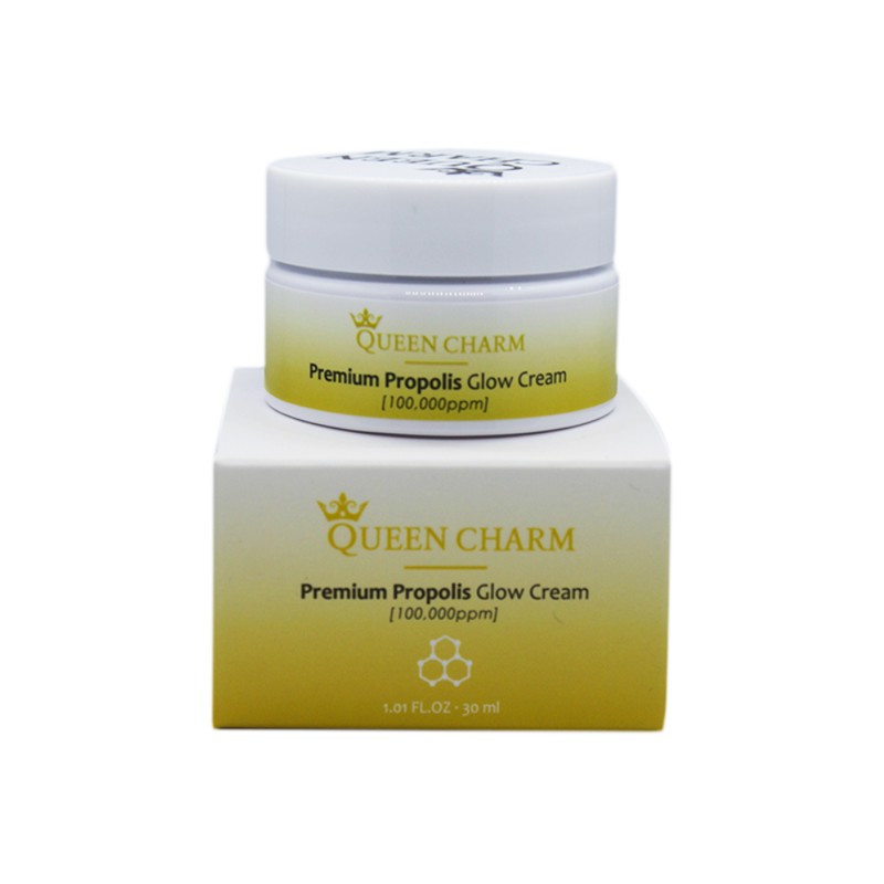 [QUEENCHARM] Крем для лица наполняющий сиянием ПРОПОЛИС 10% Premium Propolis Glow Cream, 30 мл