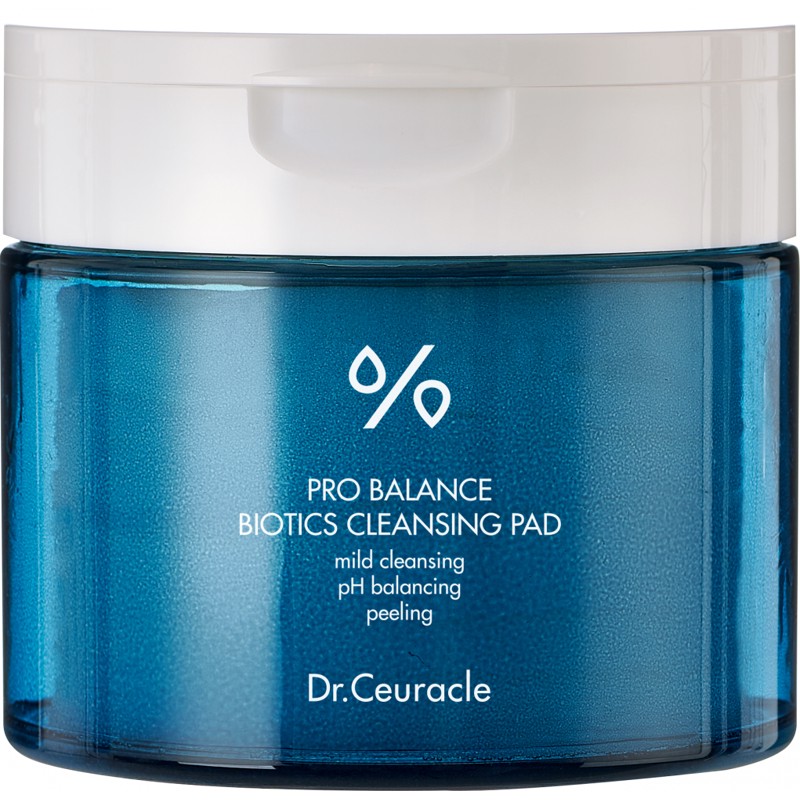 [DR. CEURACLE] Подушечки для лица очищающие ПРОБИОТИКИ Pro Balance Biotics Cleansing Pad, 270 мл / 60 шт.