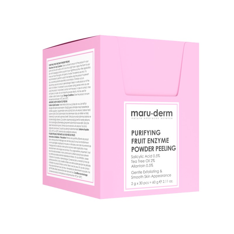 [MARU.DERM] Пудра энзимная для лица ГЛУБОКОЕ ОЧИЩЕНИЕ ПОР Purifying Fruit Enzyme Powder Peeling, 30 шт*2 гр