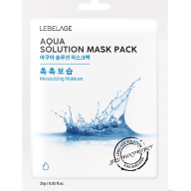[LEBELAGE] Маска для лица тканевая МОРСКАЯ ВОДА Aqua Solution Mask Pack, 25 г