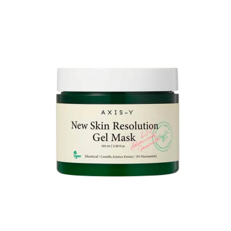 [AXIS-Y] Маска для лица гелевая успокаивающая ЭКСТРАКТ ХАУТТЮЙНИИ New Skin Resolution Gel Mask, 50 мл