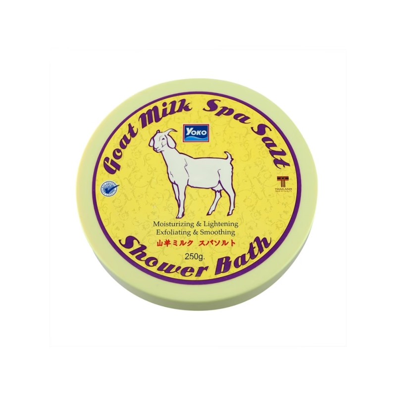 [YOKO] Скраб солевой КОЗЬЕ МОЛОКО goat milk spa salt shower bath, 250 гр