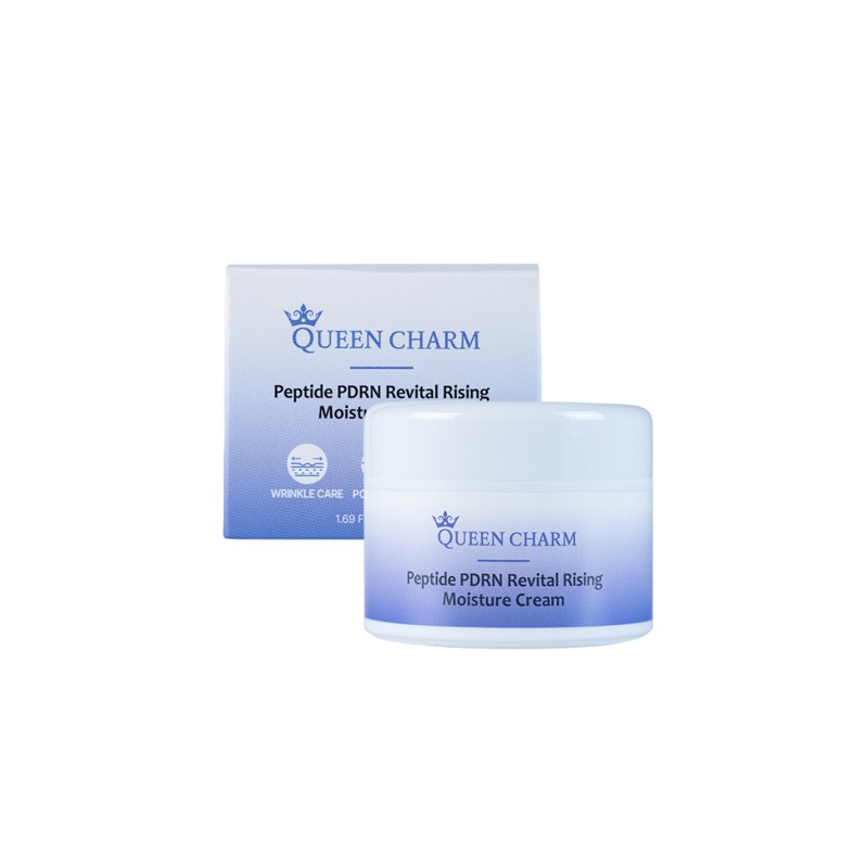 [QUEENCHARM] Крем для лица ПЕПТИДЫ и PDRN ревитализирующий Peptide Pdrn Revital Rising Moisture Cream, 50 мл