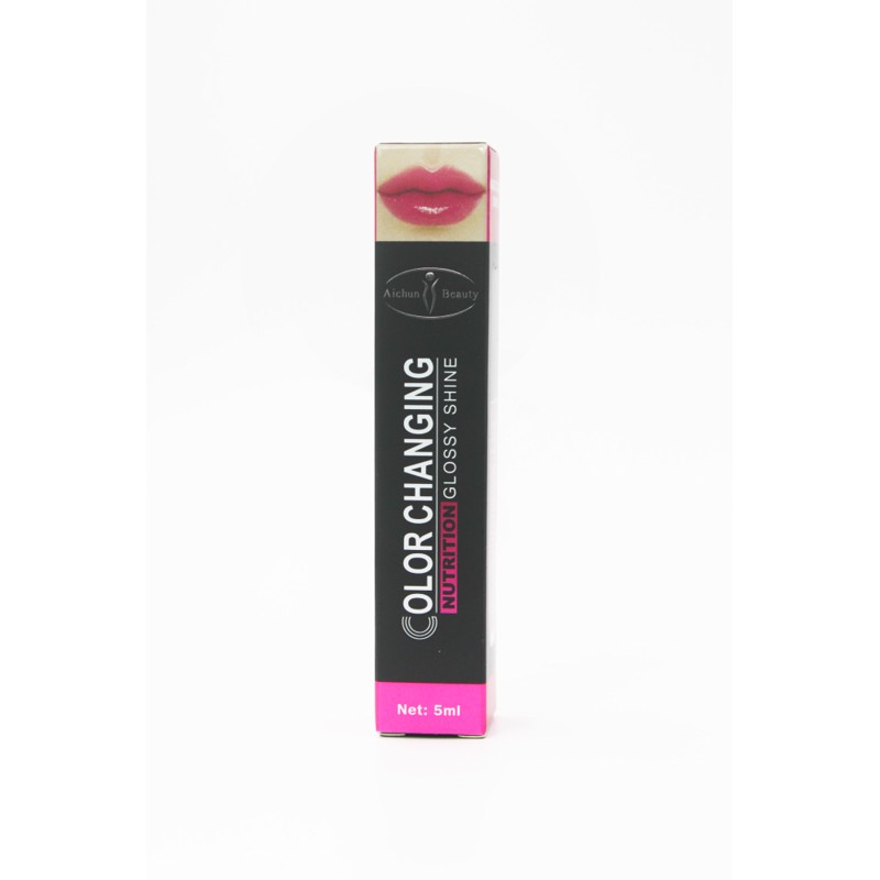 [AICHUN BEAUTY] Масло-плампер для губ 3D ОБЪЕМ (оттенок розовая вишня) Color Changing Lip Oil (Cherry), 5 мл