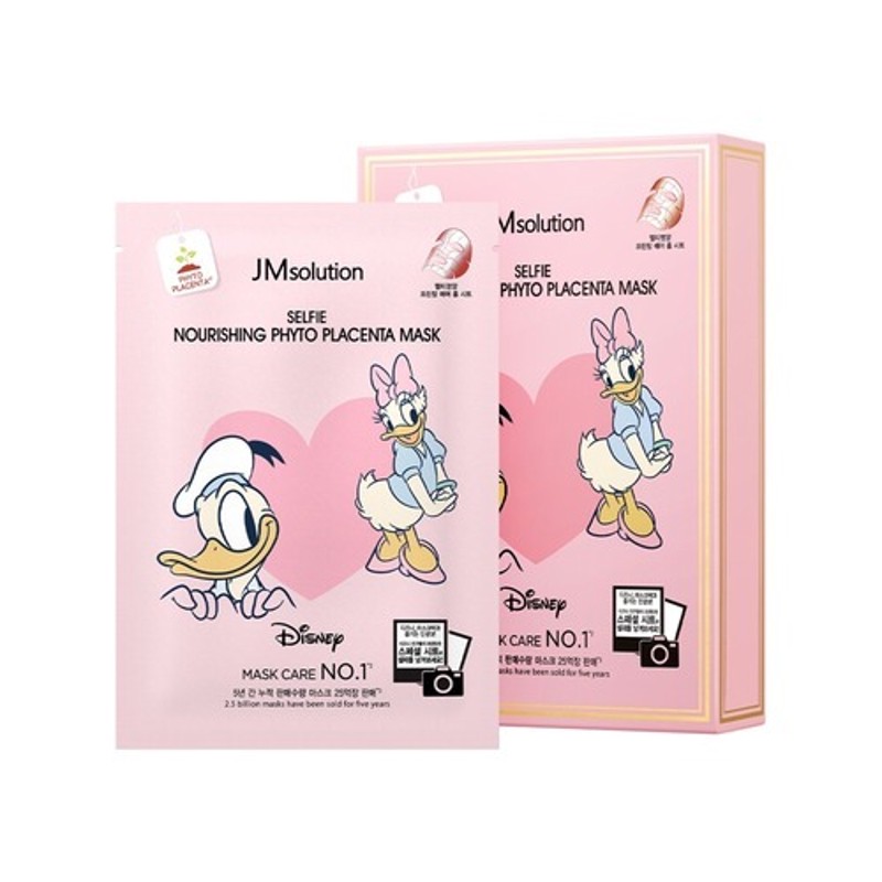 [JMSOLUTION] Маска для лица тканевая питательная ЭКСТРАКТ ФИТОПЛАЦЕНТЫ Disney Collection Selfie Nourishing Phyto