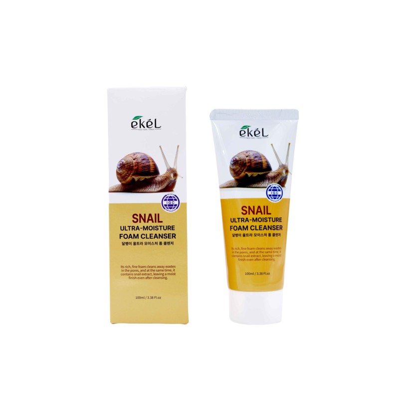 [EKEL] Пенка для умывания МУЦИН УЛИТКИ ультраувлажняющая Snail Ultra Moisture Foam, 100 мл