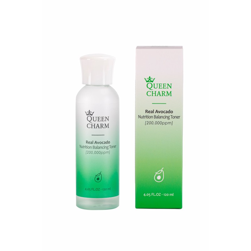 [QUEENCHARM] Тонер для лица МАСЛО АВОКАДО 20% питательный Real Avocado Nutrition Balancing Toner, 120 мл