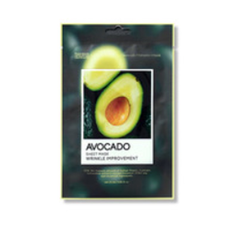 [TENZERO] Маска для лица тканевая ЭКСТРАКТ АВОКАДО Avocado Sheet Mask, 25 мл