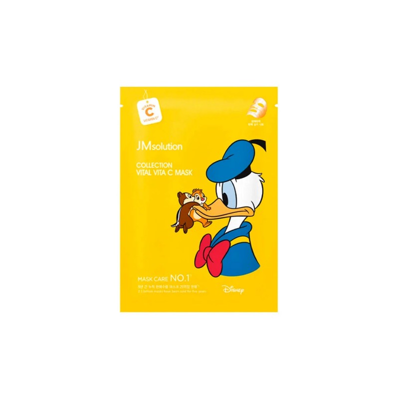 [JMSOLUTION] Маска для лица тканевая ВИТАМИН С выравнивающая тон Donald Duck Collection Vital Vita C Mask, 30 мл