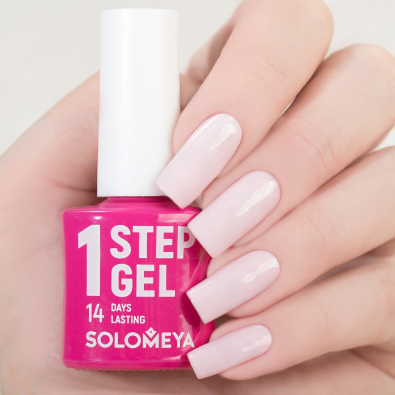 [SOLOMEYA] Гель-лак для ногтей однофазный ЗЕФИР 6 Solomeya One Step Gel Marshmallow 6, 1 шт.