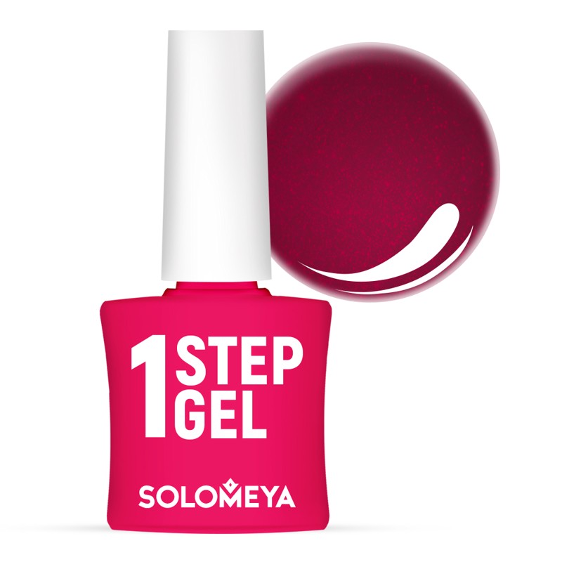 [SOLOMEYA] Гель-лак для ногтей однофазный КИР РОЯЛЬ 43 Solomeya One Step Gel Kir Royal 43, 1 шт.