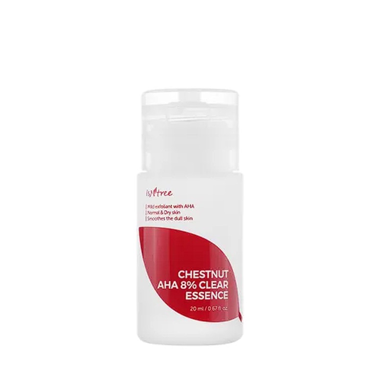 [ISNTREE] Эссенция для глубокого очищения лица AHA КИСЛОТЫ увлажняющая Chestnut AHA 8% Clear Essence, 20 мл