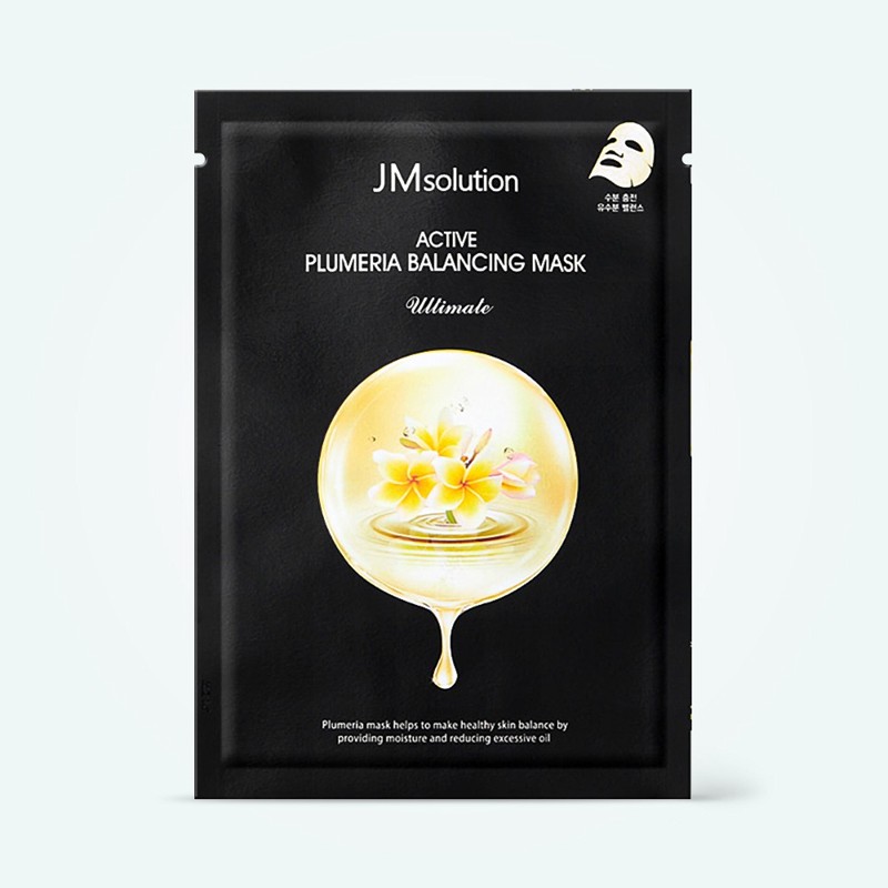 [JMSOLUTION] Маска для лица тканевая ЭКСТРАКТ ПЛЮМЕРИИ для восстановления баланса кожи Active Plumeria Balancing