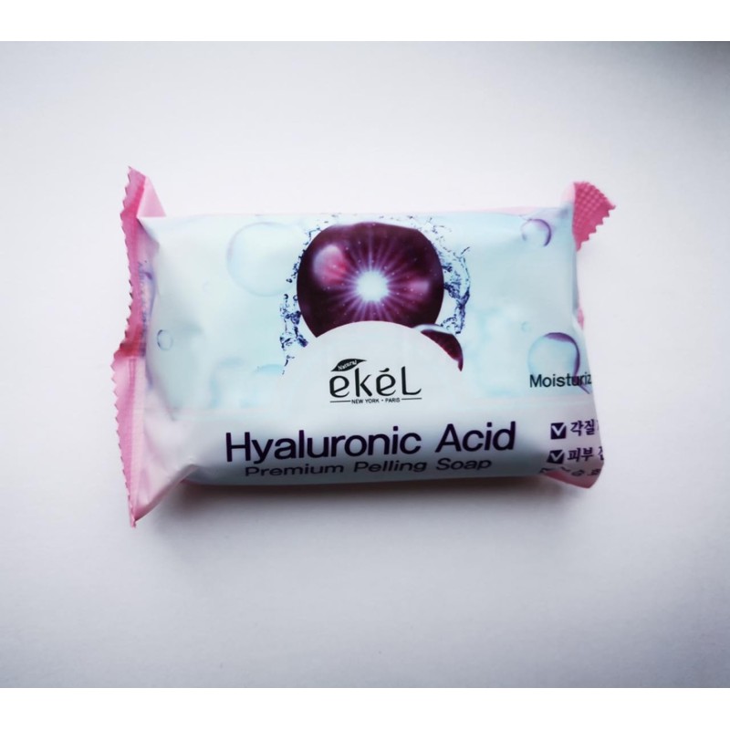 [EKEL] Мыло-скраб для лица и тела ГИАЛУРОНОВАЯ КИСЛОТА Premium Peeling Soap Hyaluronic Acid, 150 г