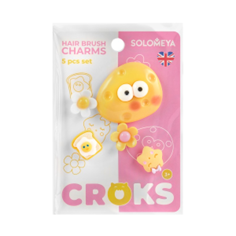 [SOLOMEYA] НАБОР украшений для расчески ЛЕТНЕЕ НАСТРОЕНИЕ Set Of Charms, 5 шт