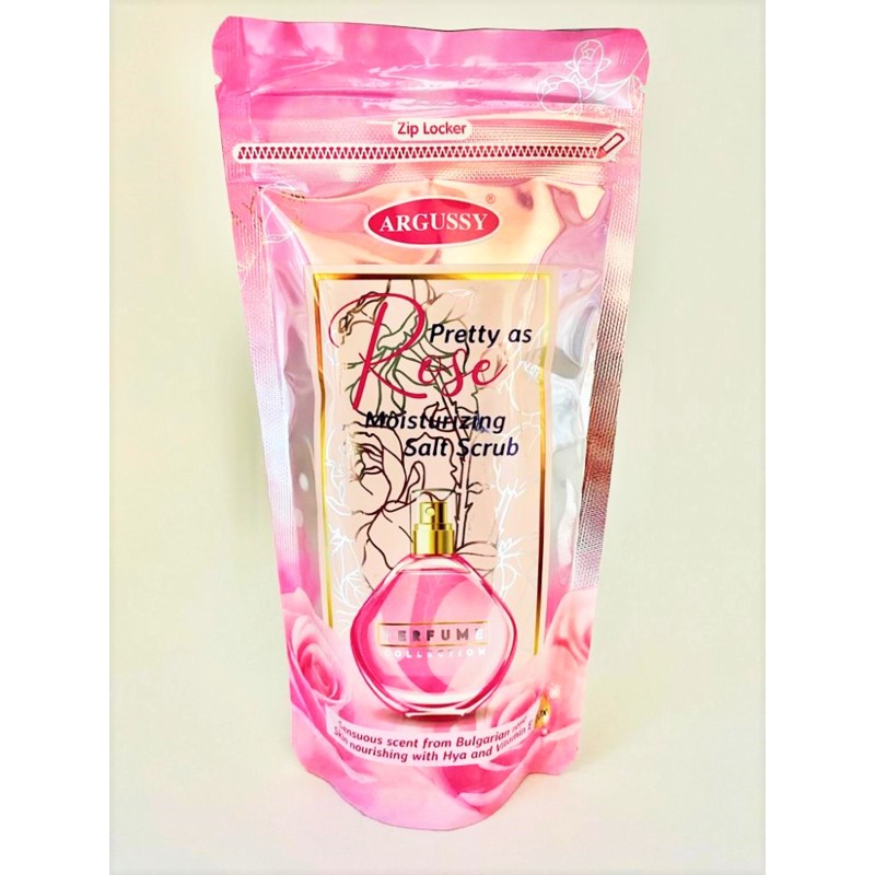 [YOKO] Скраб для тела солевой РОЗА Argussy Pretty as Rose Moisturizing Salt Scrub, 300 гр
