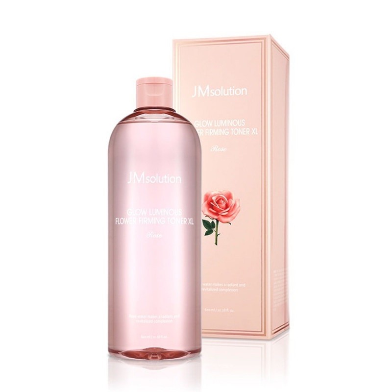 [JMSOLUTION] Тонер для лица укрепляющий ЭКСТРАКТ РОЗЫ Glow Luminous Flower Firming Toner, 600 мл