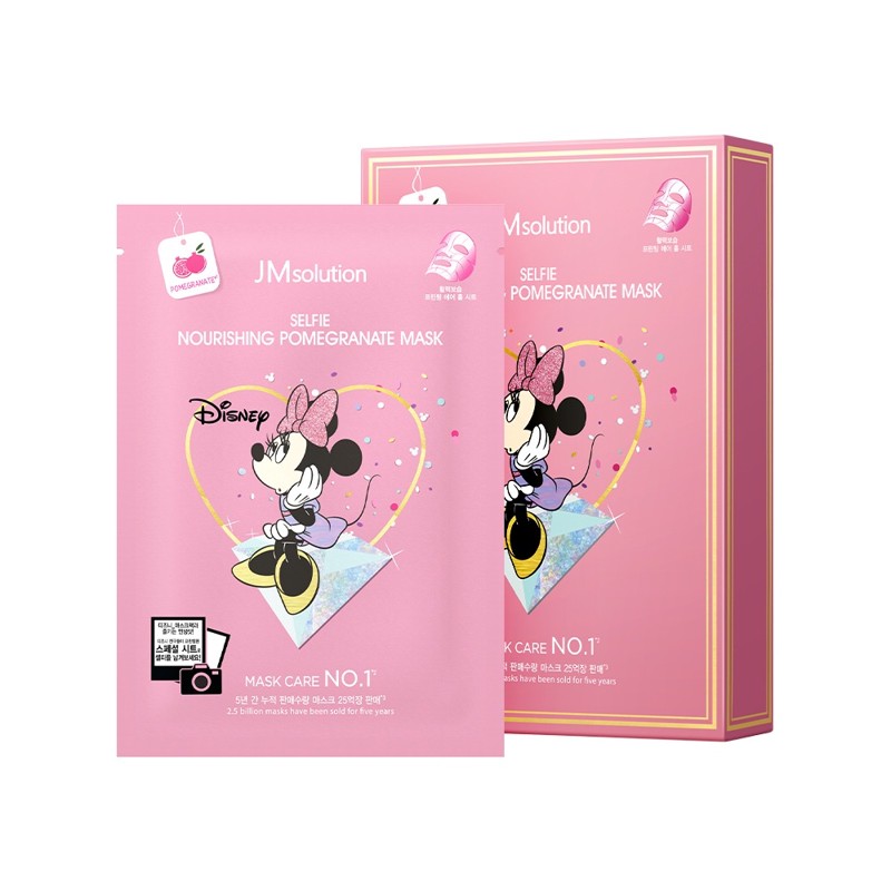 [JMSOLUTION] Маска для лица тканевая питательная ЭКСТРАКТ ГРАНАТА Disney Collection Selfie Nourishing Pomegranate