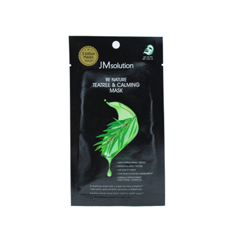 [JMSOLUTION] Маска для лица тканевая ЧАЙНОЕ ДЕРЕВО Nature Teatree&Calming, 24 мл
