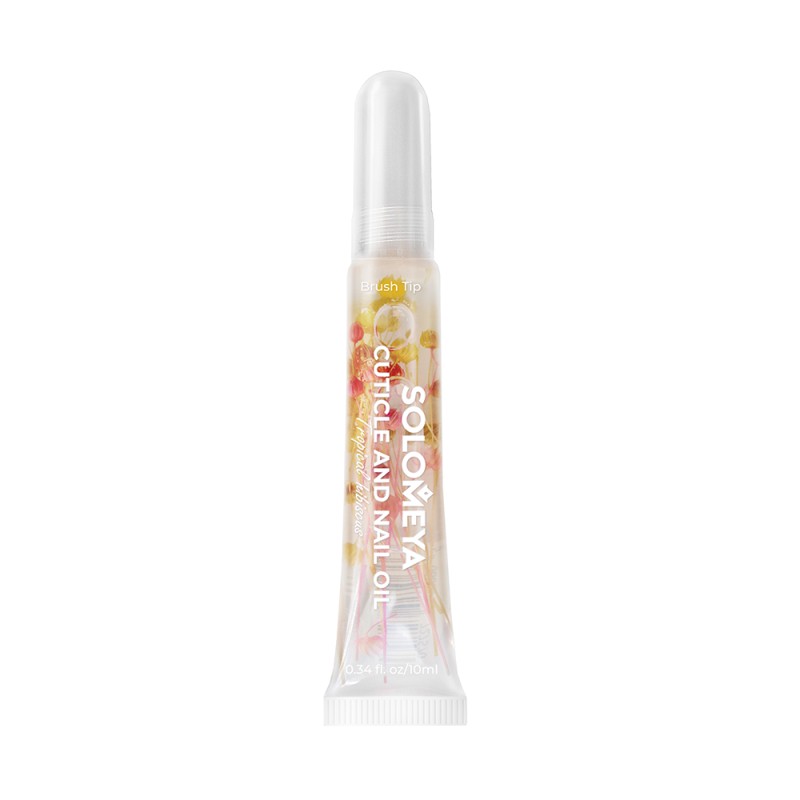 [SOLOMEYA] Масло для кутикулы и ногтей с цветами ТРОПИЧЕСКИЙ ГИБИСКУС Cuticle And Nail Oil With Flowers Tropica