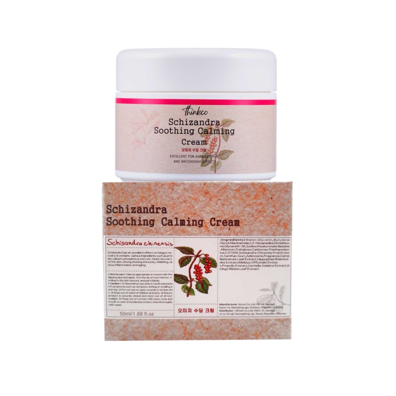 [THINKCO] Крем для лица успокаивающий ЛИМОННИК Schizandra Soothing Calming Cream, 50 мл