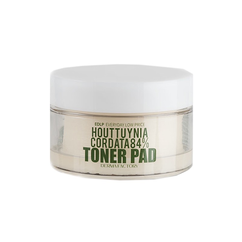 [DERMA FACTORY] Тонер - пэды для лица увлажняющие ЭКСТРАКТ ЦВЕТКА ХАУТЮНИИ 84% Houttuynia Cordata 84% Toner Pad, 150