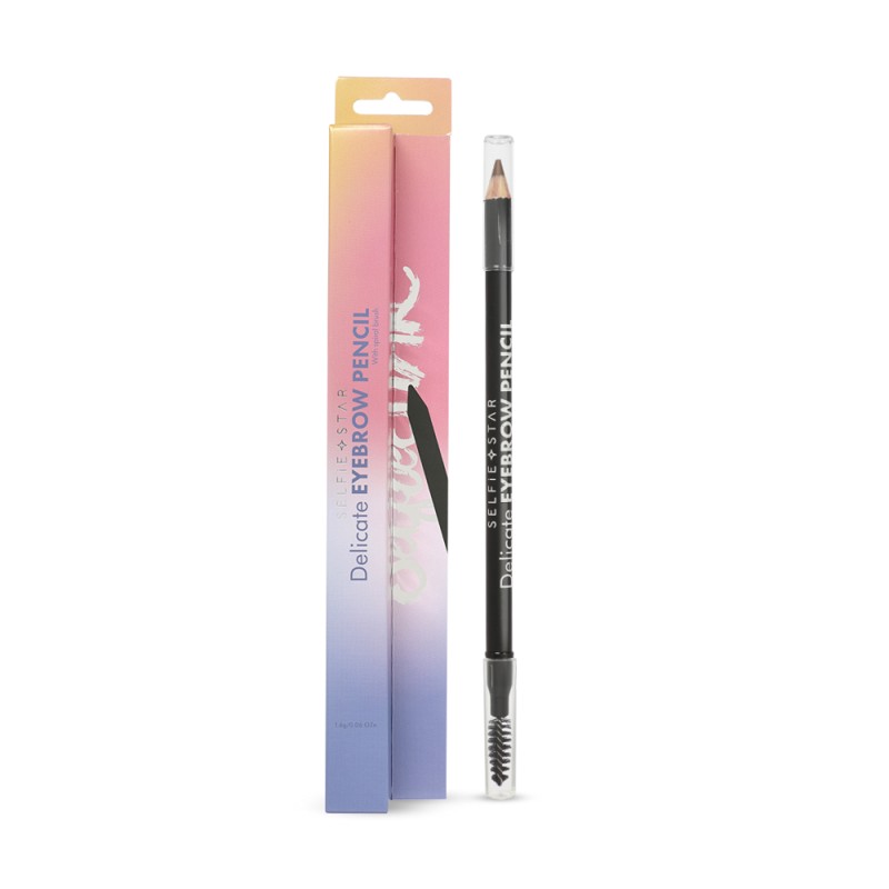 [SELFIE STAR] Карандаш для бровей с щеточкой СВЕТЛО-КОРИЧНЕВЫЙ Delicate Eyebrow Pencil With Spiral Brush Brown Cam