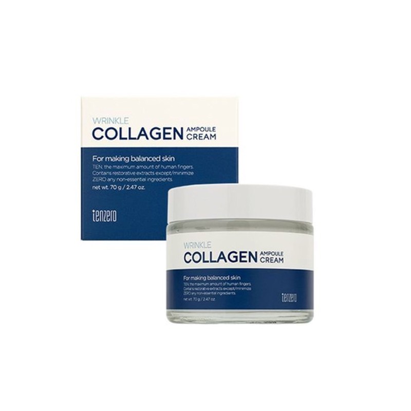 [TENZERO] Крем для лица антивозрастной КОЛЛАГЕН ампульный Wrinkle Collagen Ampoule Cream 2x, 70 мл