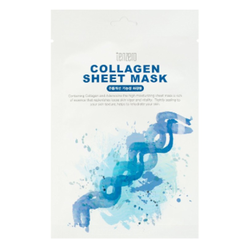 [TENZERO] Маска для лица тканевая КОЛЛАГЕН Collagen Sheet Mask, 25 мл