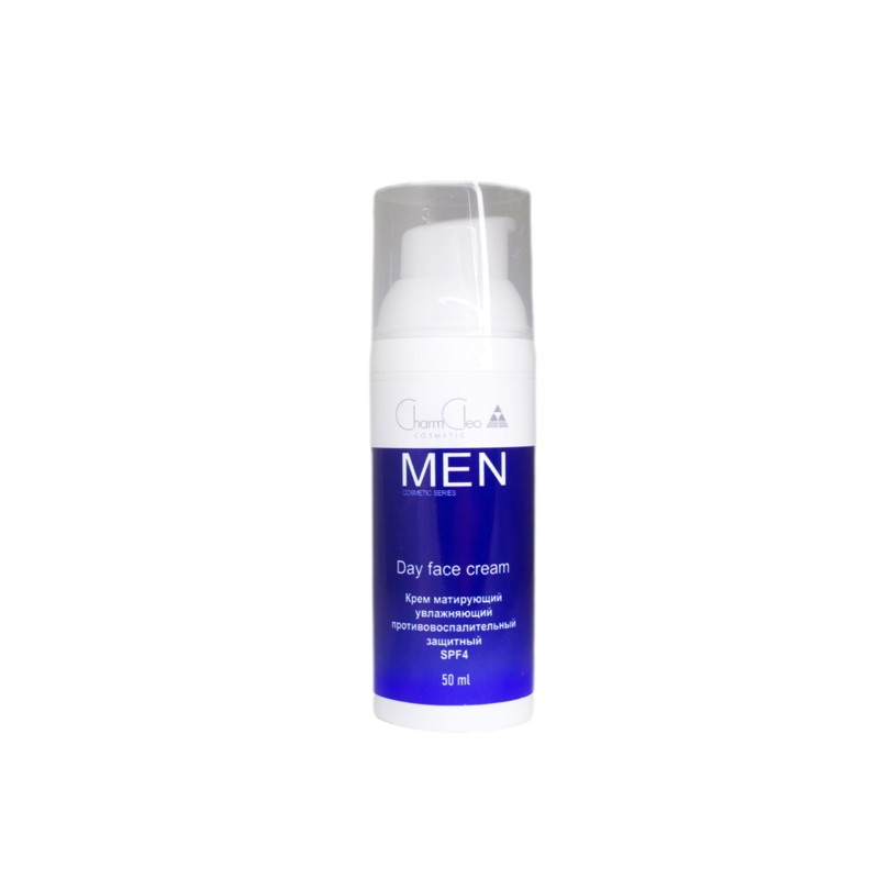 [CHARM CLEO COSMETIC] Крем для лица мужской УВЛАЖНЕНИЕ/МАТИРОВАНИЕ/ЗАЩИТА SPF4 Day Face Cream, 50 мл