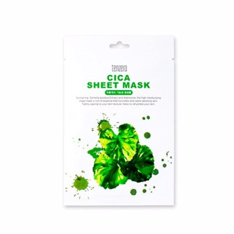 [TENZERO] Маска для лица тканевая ЦЕНТЕЛЛА АЗИАТСКАЯ Cica Sheet Mask, 25 мл
