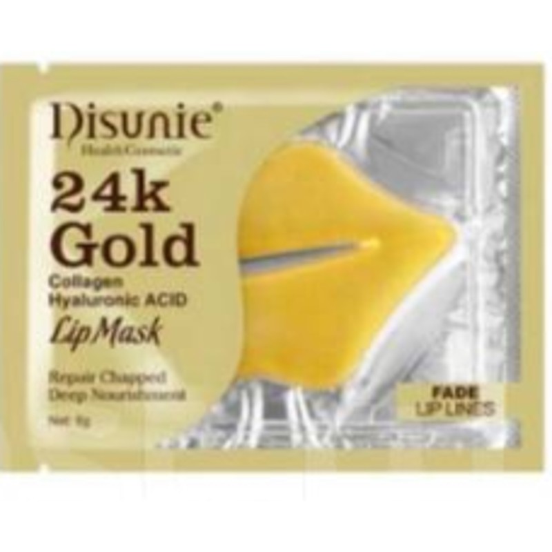 [DISUNIE] Патчи гидрогелевые для губ БИОЗОЛОТО И КОЛЛАГЕН 24K Gold&Collagen Acid Lip Mask, 6 г