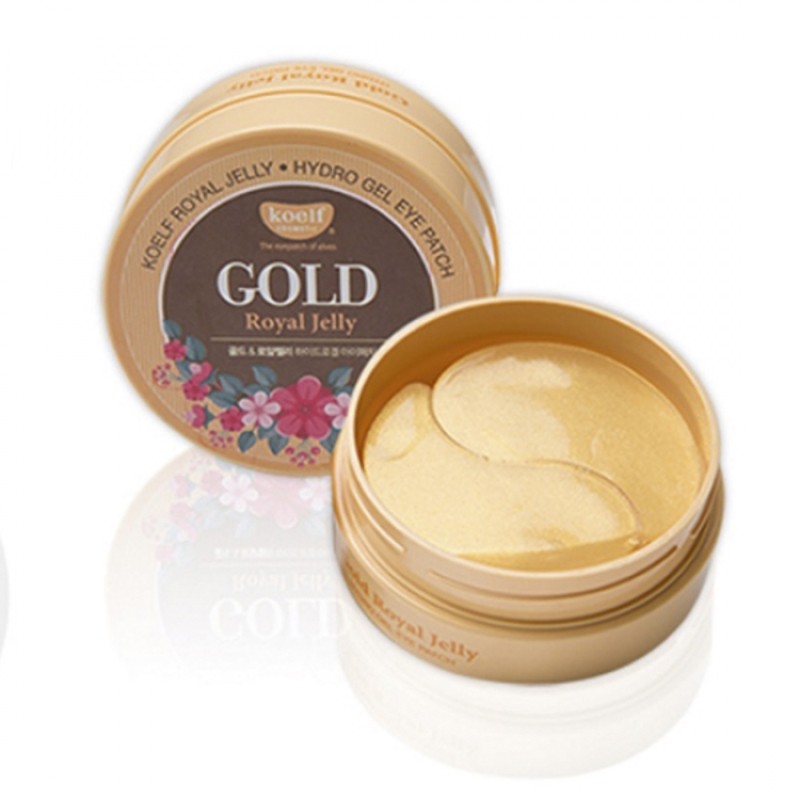 [PETITFEE & KOELF] Гидрогелевые патчи для глаз ЗОЛОТО/МАТОЧНОЕ МОЛОЧКО Royal Jelly Hydrogel Eye Patch, 60 шт