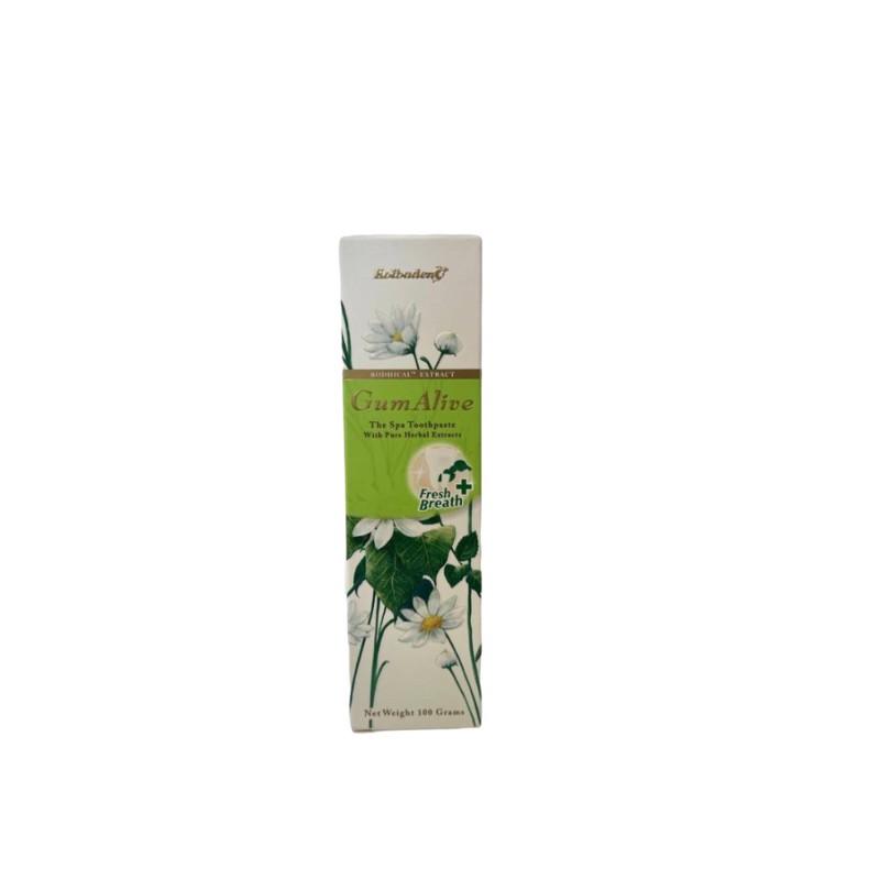 [KOLBADENT] Зубная паста органическая МАСЛО ЛИСТЬЕВ ГУАВЫ GumAlive Fresh Breath Toothpaste, 100 гр